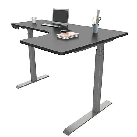 Computer desks 929 commercial grade desks 231 executive desks 74. Loctek Height Adjustable Corner Desk With Right Return ...