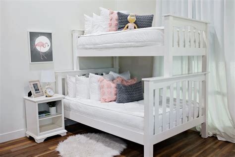 Styled For Bunk Beds In 2021 White Bedding Bunk Beds Bed