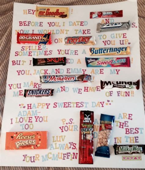 If you have a treasured gentleman in your life, let him know it with a symbolic gesture. handmade sweetest day ideas him - Google Search | Candy ...