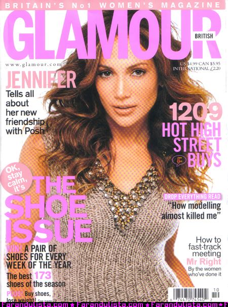 Jennifer Lopez En La Revista Britanica Glamour Farandulista