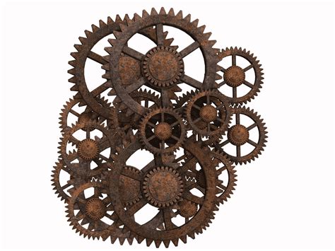 Steampunk Gears And Cogs Clip Art