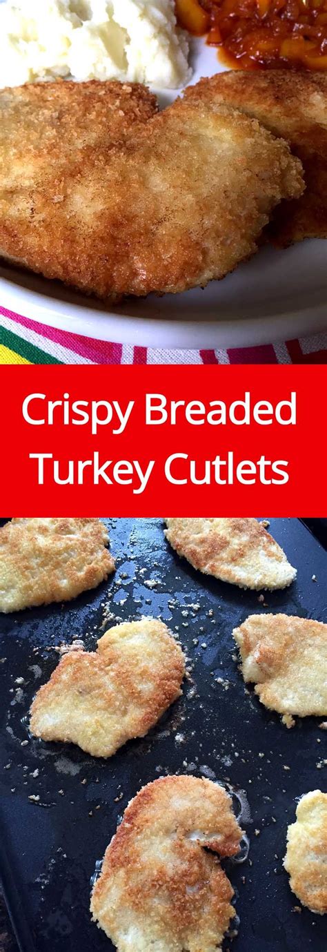 Spray chicken with cooking spray; Breaded Pan-Fried Turkey Cutlets Recipe With Crispy Panko Crust | Recipe | Turkey cutlet recipes ...