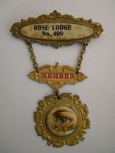 Independent Order Of Odd Fellows Rose Lodge No 409 Member Pin Badge
