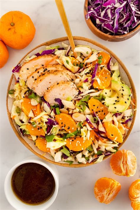 Chinese Chicken Salad With Sesame Mandarin Vinaigrette Once Upon A