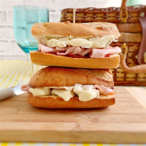 french ham and cheese baguette 2 ways