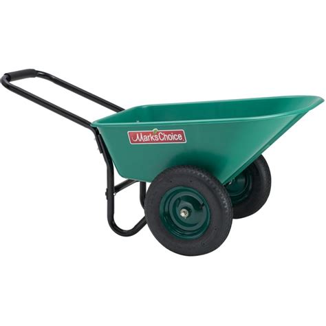 Gardeners Choice 5 Cu Ft Poly Tray Wheelbarrow With Dual Wheels