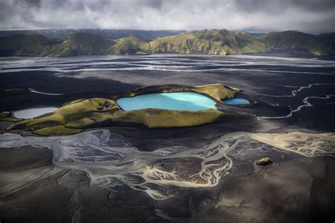 River Delta Craters Iceland
