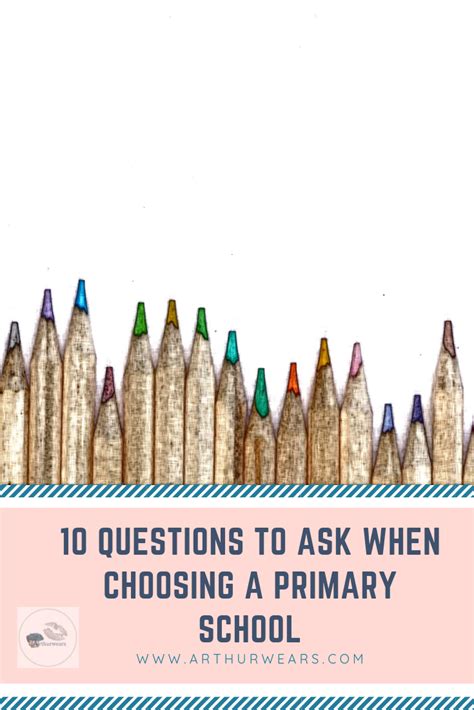 Arthurwears 10 Questions To Ask When Choosing A Primary School