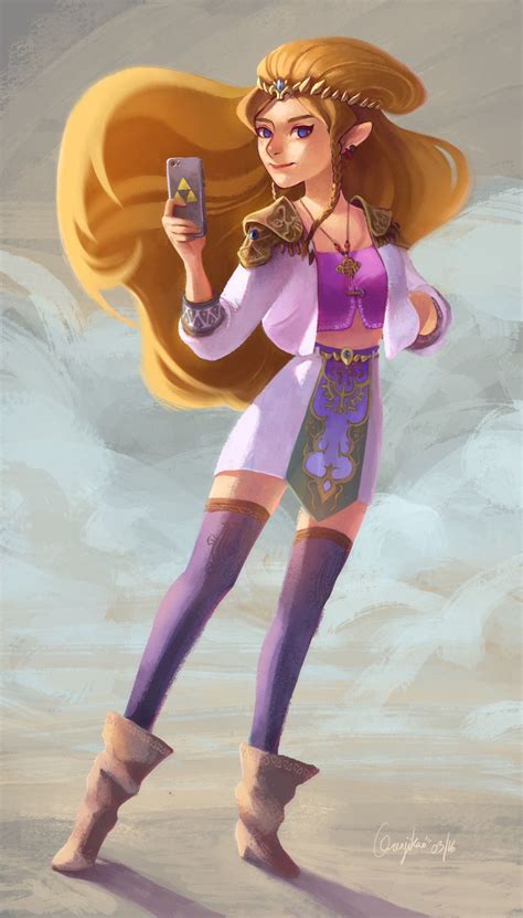 Modern Zelda By Lanna Souvanny Character Design Zelda Art Legend
