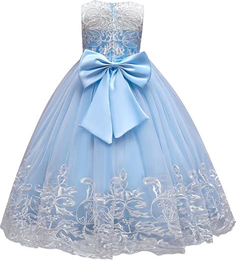Outlet Shopping Girls Bridesmaid Dress Flower Kids Party Bow Wedding