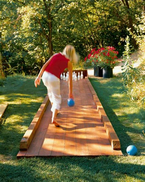 Build An Outdoor Bowling Alley Backyard Fun Diy Backyard Backyard Play