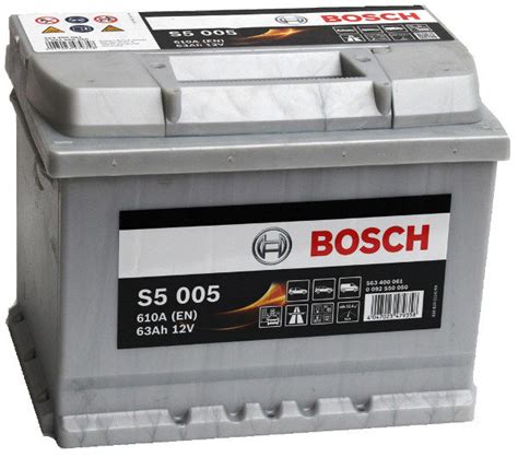 S5 005 Bosch Car Battery 12v 63ah Type 027 S5005
