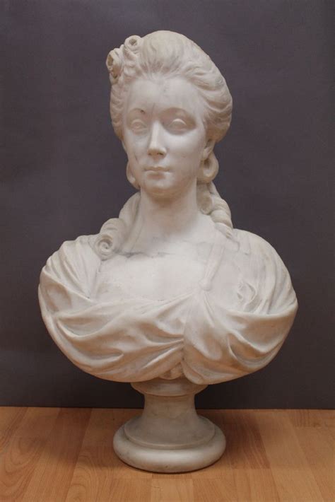 Sold At Auction Antique French Carved White Marble Bust Of A Lady
