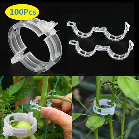 Spencer 100200300pcs Tomato Trellis Plant Clips Vine Support Garden