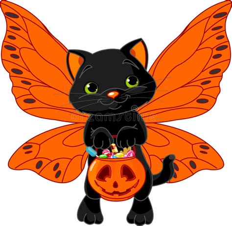 Cute Halloween Cat Stock Vector Illustration Of Cartoon 27001328