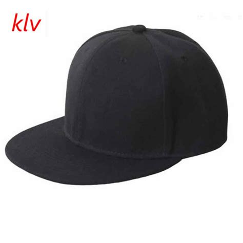 2017 Klv Famous Black Blank Plain Snapback Fitted Hats Sunscreen Hats