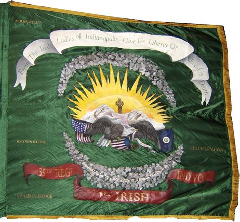 35th 1st Irish Indiana Infantry Flag Civil War Flags Civil War