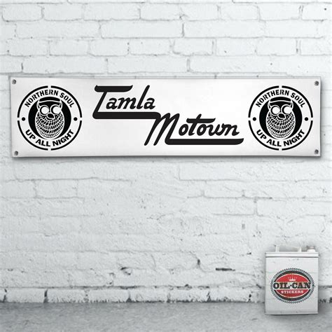 Tamla Motown Northern Soul Banner Heavy Duty For Workshop Garage