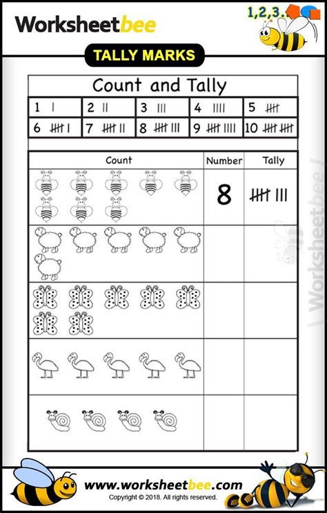 Free Printable Tally Mark Worksheets Worksheet24