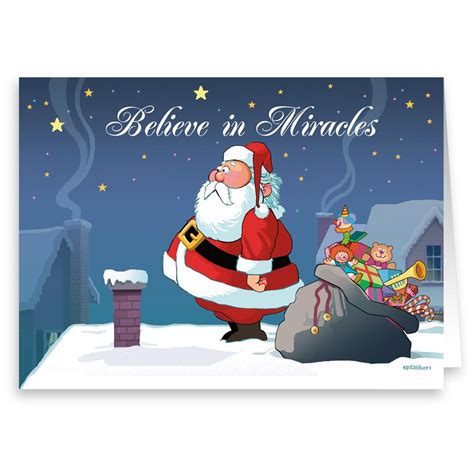 Do You Believe In Miracles Funny Christmas Card 18 Cards And Envelopes