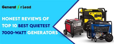 Best Quietest 7000 Watt Generators 2022 Buyers Guide