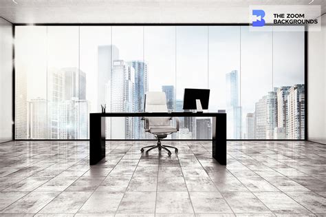 Luxury City View Executive Office Zoom Background