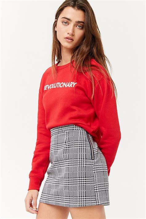 Shop Houndstooth Mini Skirt For Women From Latest Collection At Forever 21 542615
