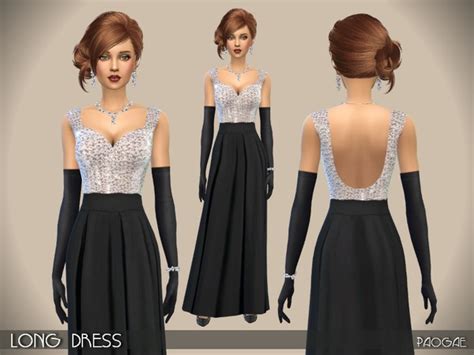 Long Dress By Paogae At Tsr Sims 4 Updates