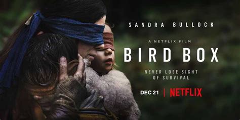 A woman and a pair of children are blindfolded and make their way through a dystopian setting. BIRD BOX Hits Netflix!! VANITY FAIR Hits Amazon!! RUNAWAYS ...