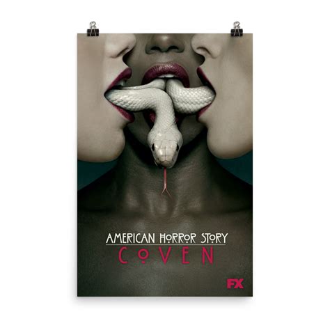 American Horror Story Coven Art Premium Satin Poster Fx Networks Shop