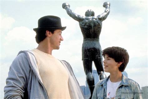 Rocky V Publicity Still Of Sylvester Stallone And Sage Stallone