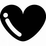 Heart Silhouette Bright Clip Icon Valentine Transparent