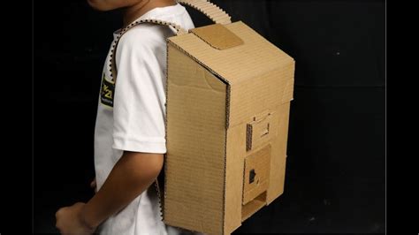How To Make Backpack Knapsack With Pencil Sharpener From Cardboard