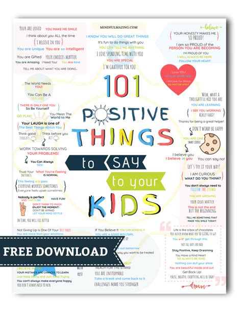 101 Encouraging Words For Kids Powerful And Positive Things To Say To