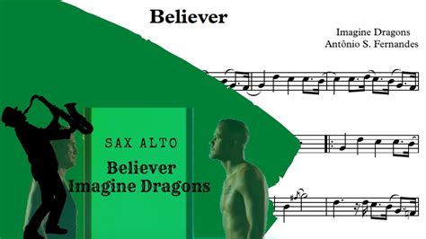 Believer Imagine Dragons Sheet Music Sax Alto Youtube