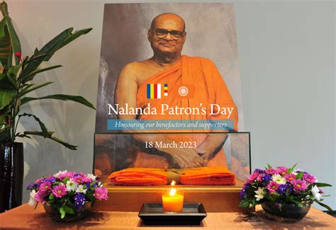 ‘nalanda Patrons Day Observance Today Nalanda Buddhist Society