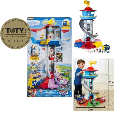 Bnib Paw Patrol My Size Lookout Tower With Exclusive Vehicle Rotating