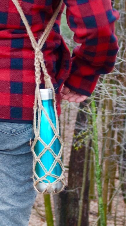Maybe you would like to learn more about one of these? DIY Macrame bottle Sling - Quest Type | Bottle sling, Macrame diy, Macrame