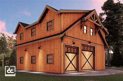 The Shasta Rv Barn Kit Rv Garage With Living Quarters Pole Barn House