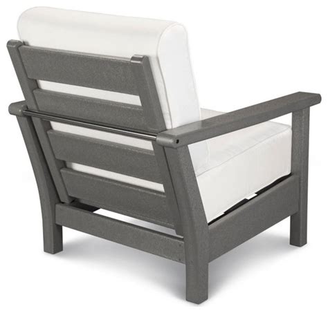 Polywood Harbour Deep Seating Chair Transitional Outdoor Lounge