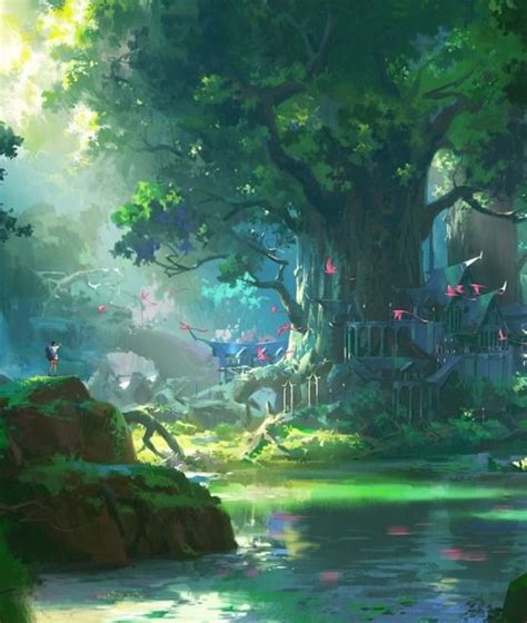 The Amazing Digital Art Fantasy Landscape Anime Scenery Fantasy Art