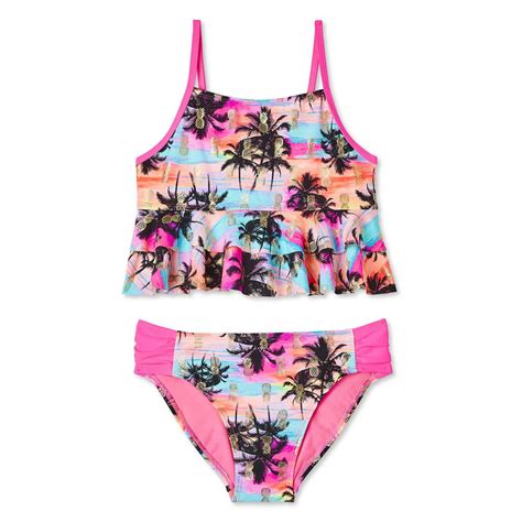 George Girls Tankini Tropical Fashion Swimsuit Walmart Canada