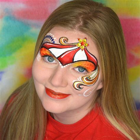 Big Top Circus Tent Face Paint By Pam Kinneberg Face Painting Face