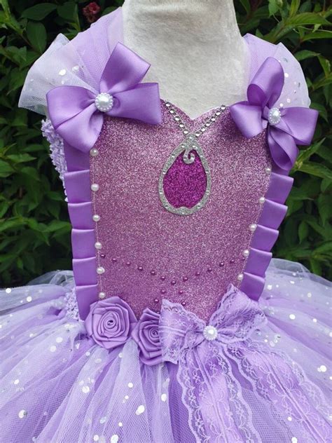 Sofia Tutu Dress Purple Princess Dress Girls Pageant Purple Etsy