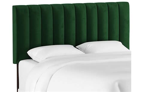 Dirt may be king here, but thankfully, turf racin. Delmar Channel Headboard, Emerald Velvet | One Kings Lane