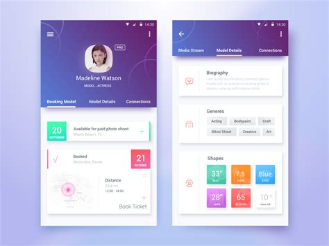 Premium android app designs captivate and are able to engage the user's attention. Android Profile Screen UI Design Inspiration - OnAirCode