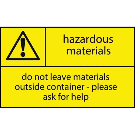 Hazardous Materials Signage From Key Signs Uk