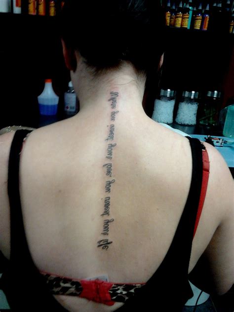 Tattoo designs, spine quote tattoos tumblr. spine tattoo for women quote | Tattoo quotes, Spine tattoo quotes