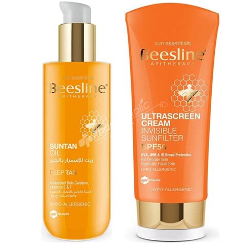 Ātra un ērta piegāde, izdevīgi apmaksas nosacījumi. Beesline Suntan oil 200ml + Ultrascreen Cream SPF50