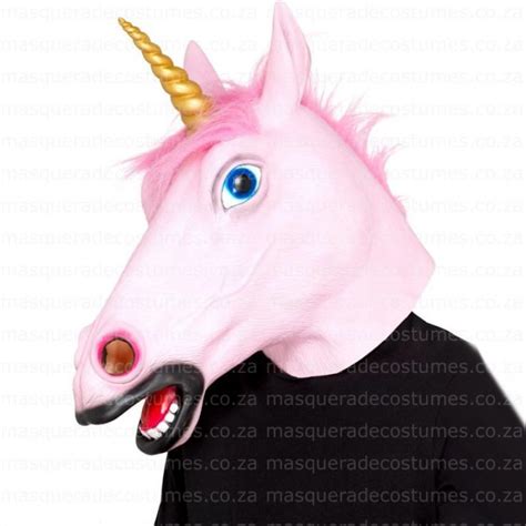 Unicorn Latex Mask Masquerade Costume Hire
